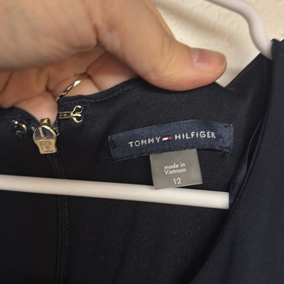 Tommy Hilfiger Blue and White Ruffled Sleeve Romper - Picture 3 of 11